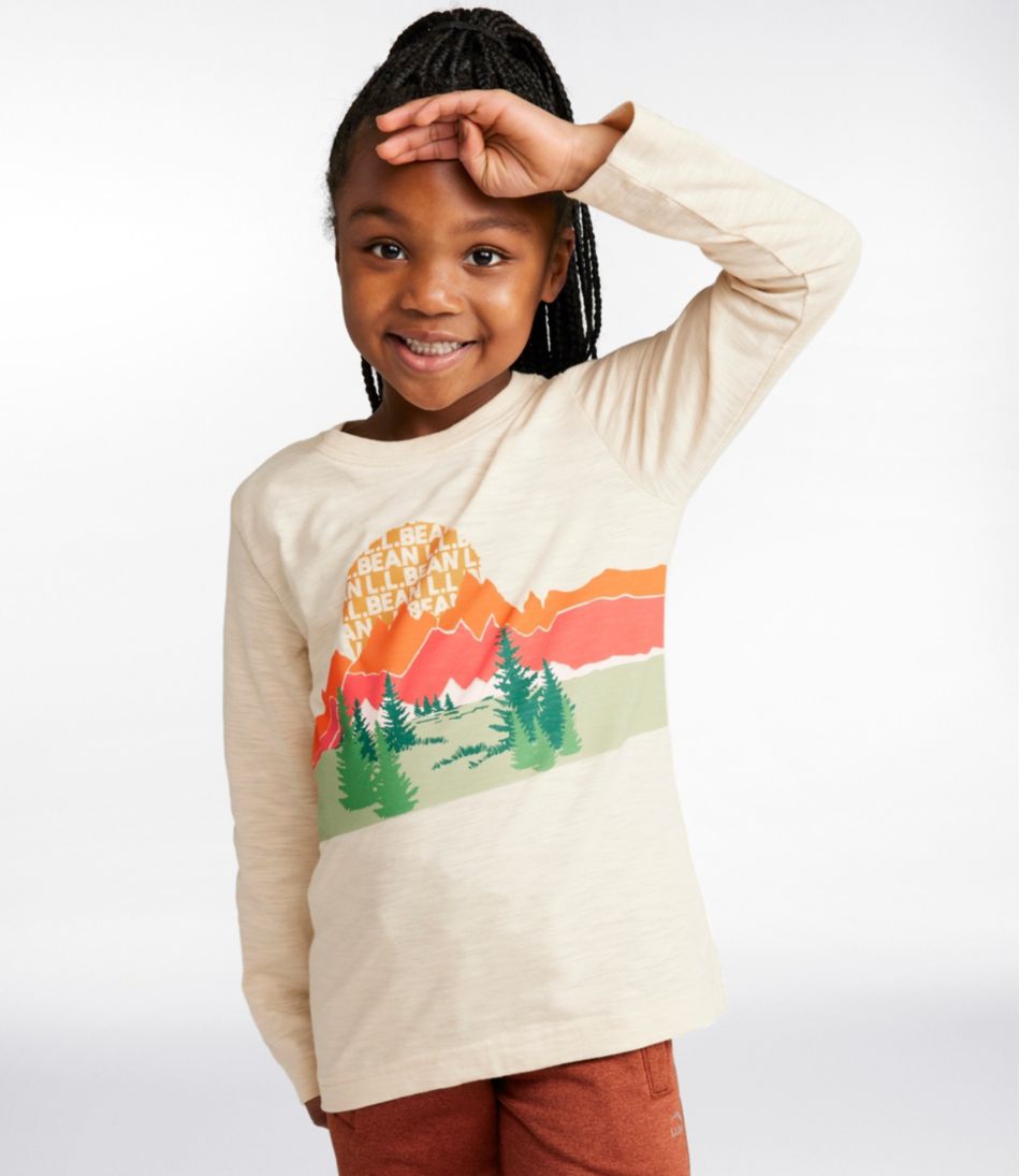 Kids' Graphic Tee, Long-Sleeve Glow-in-the-Dark - L.L.Bean Essential