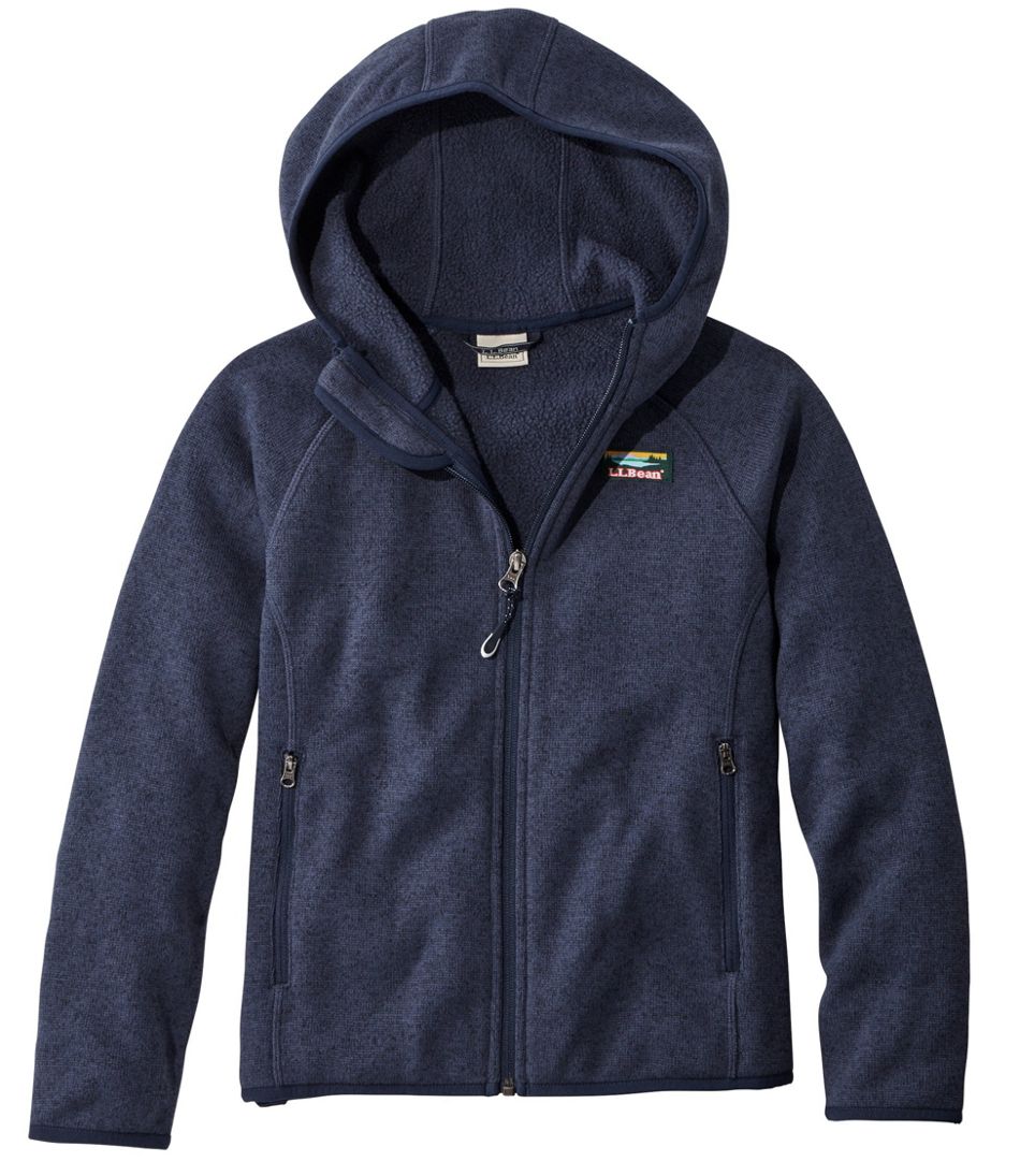 Kids' L.L.Bean Sweater Fleece, Hooded - L.L.Bean Everyday