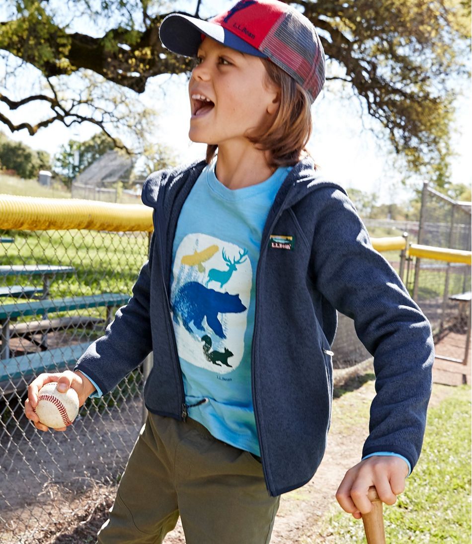Kids' L.L.Bean Sweater Fleece, Hooded - L.L.Bean Everyday