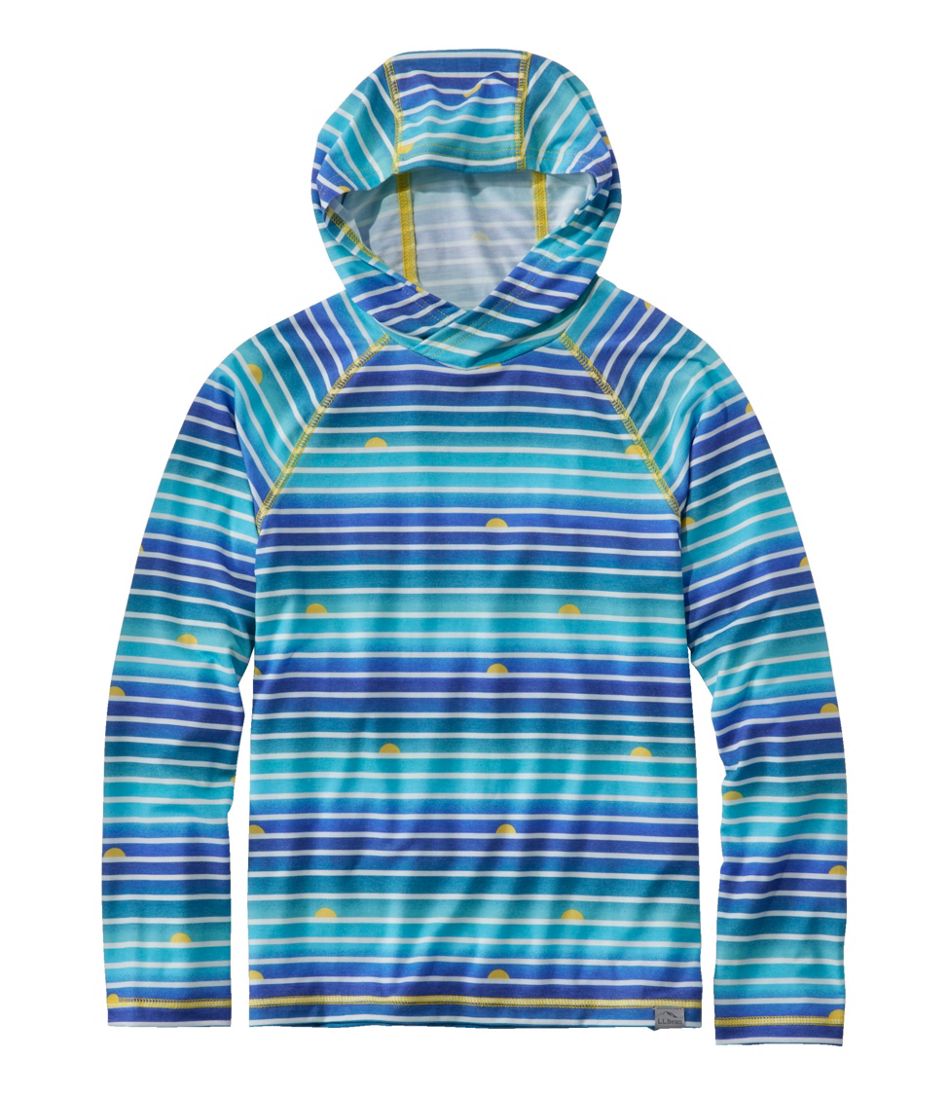 Kids' Everyday SunSmart® Hooded Tee, Long-Sleeve Stripe - L.L.Bean Top Pick