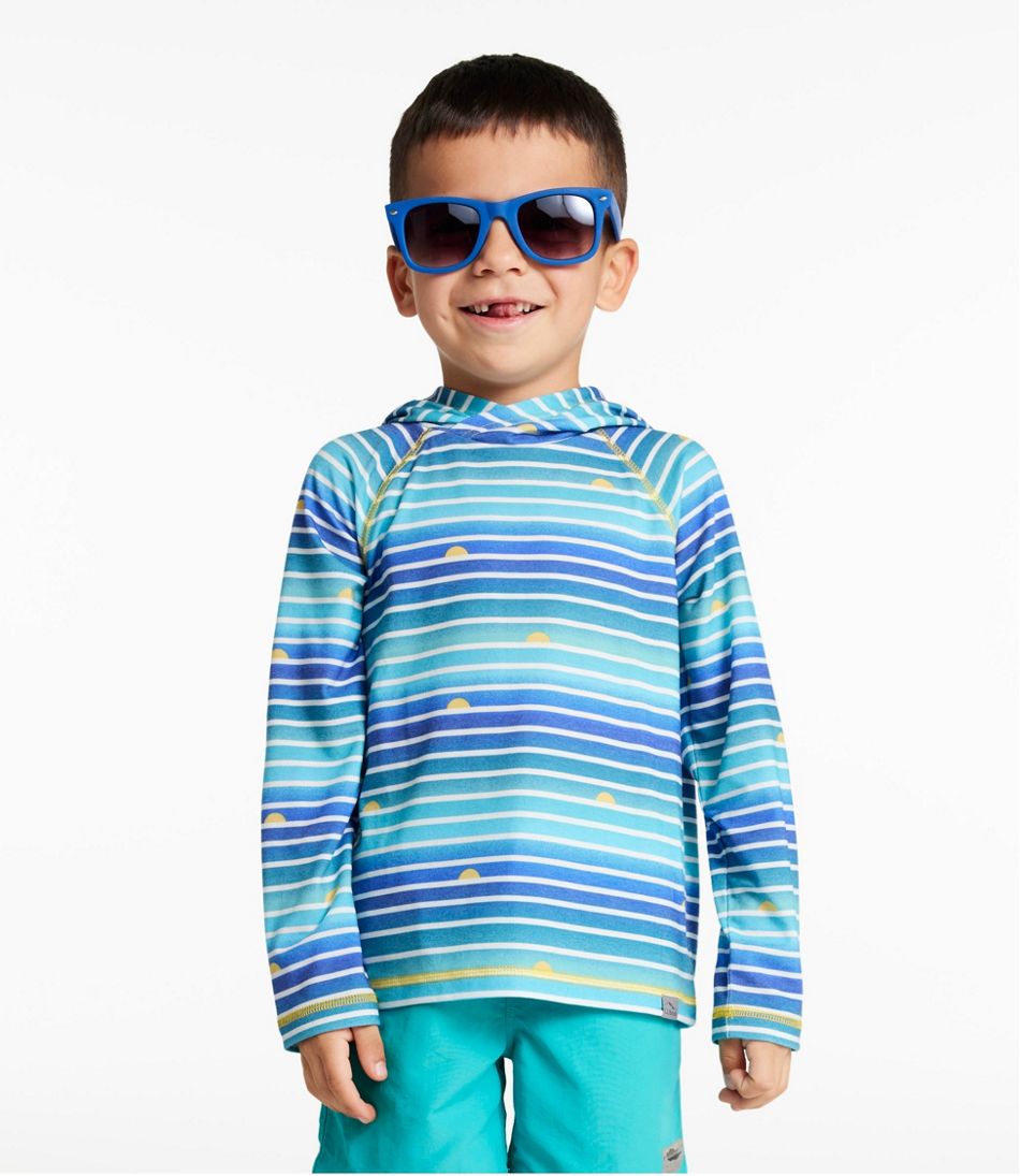 Kids' Everyday SunSmart® Hooded Tee, Long-Sleeve Stripe - L.L.Bean Top Pick