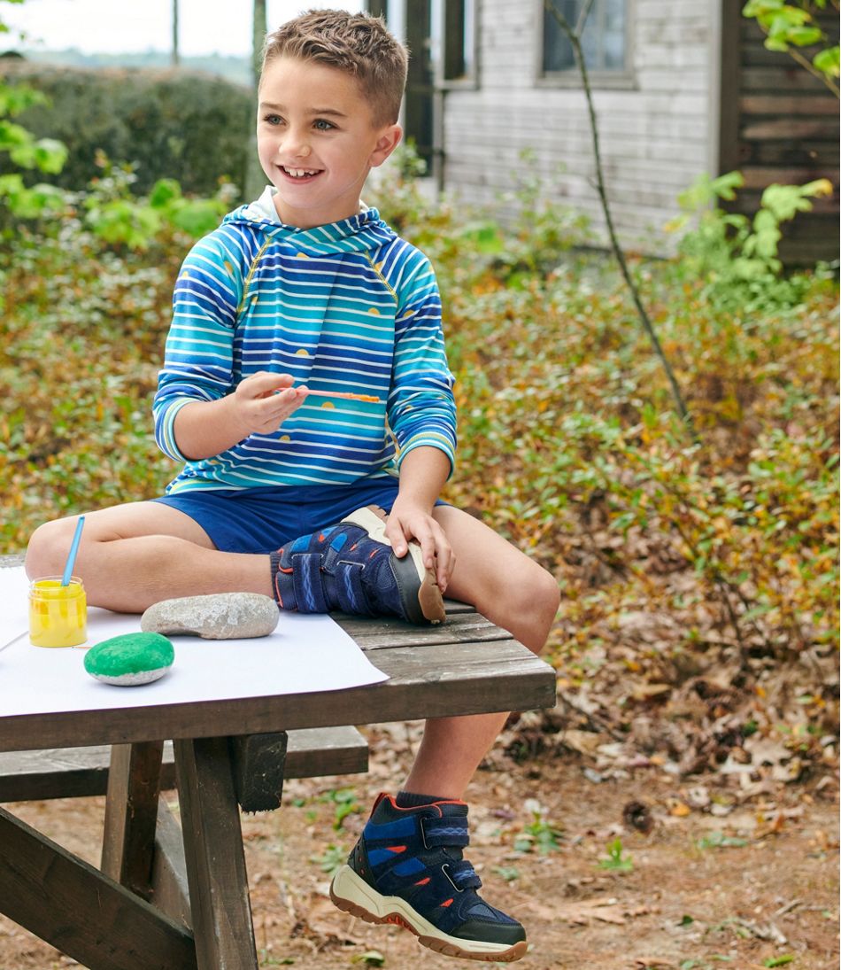 Kids' Everyday SunSmart® Hooded Tee, Long-Sleeve Stripe - L.L.Bean Top Pick
