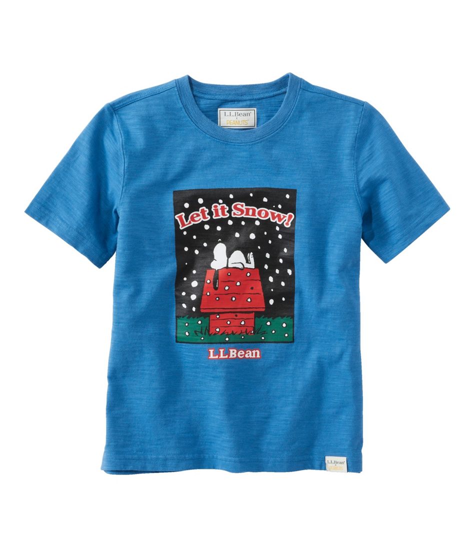 Kids' L.L.Bean x Peanuts Short-Sleeve Tee - L.L.Bean Popular