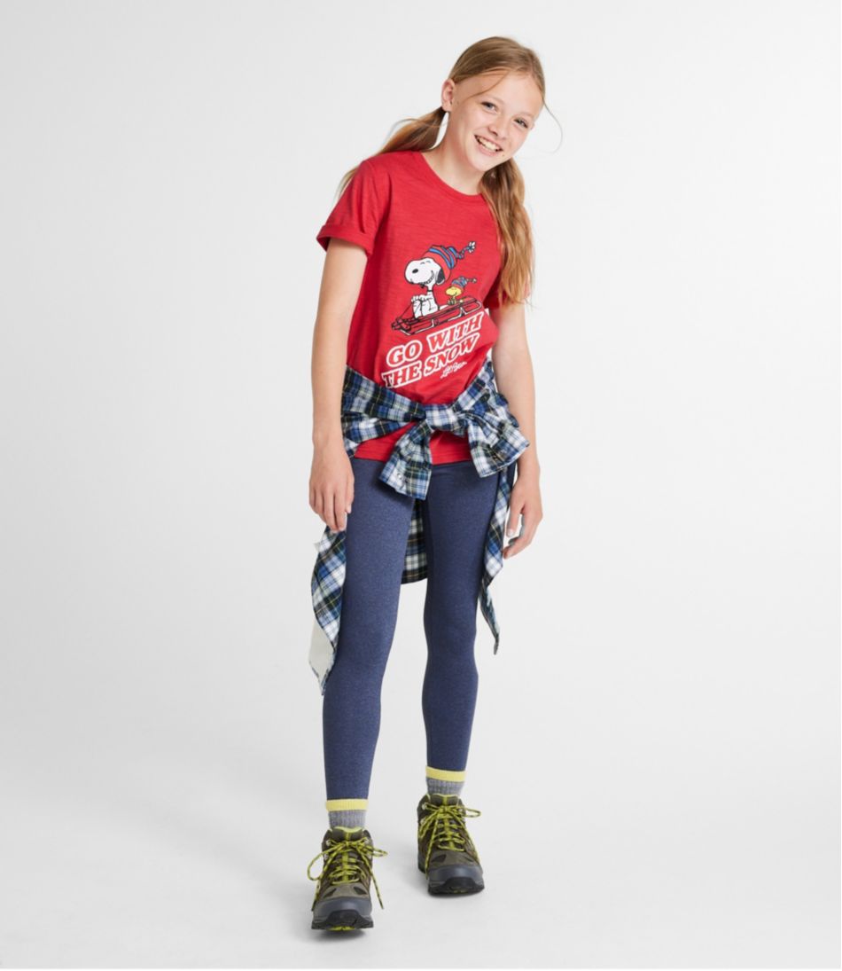 Kids' L.L.Bean x Peanuts Short-Sleeve Tee - L.L.Bean Popular