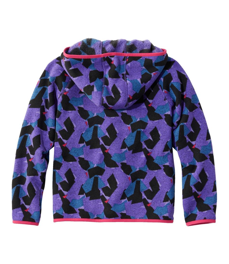 Kids' L.L.Bean Sweater Fleece, Hooded Print - L.L.Bean Essential