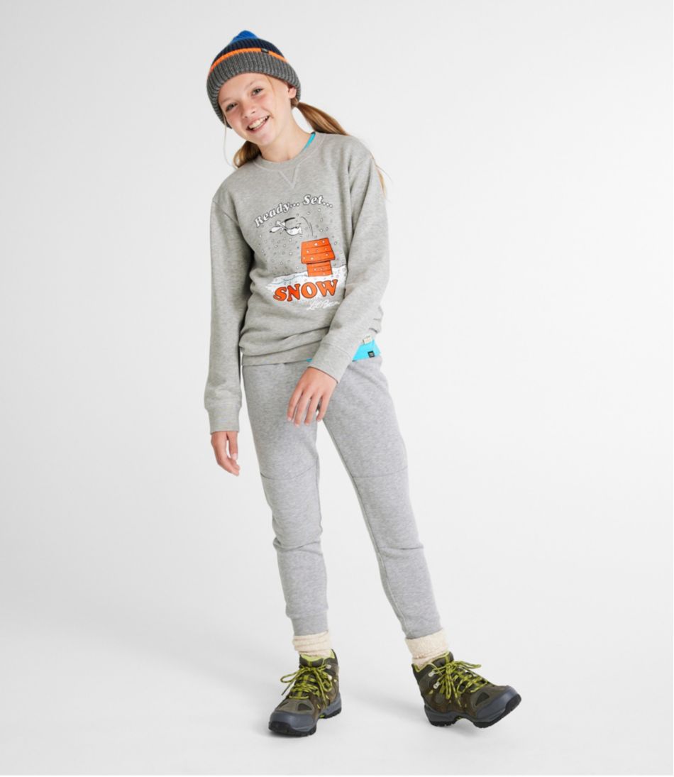 Kids' L.L.Bean x Peanuts Crew Sweatshirt - L.L.Bean Value