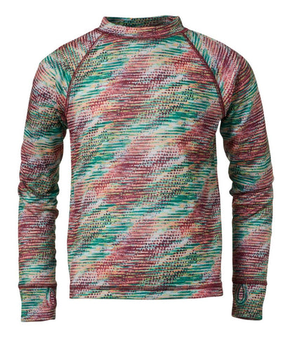 Kids' Wicked Warm Midweight Long Underwear, Top Print - L.L.Bean Featured