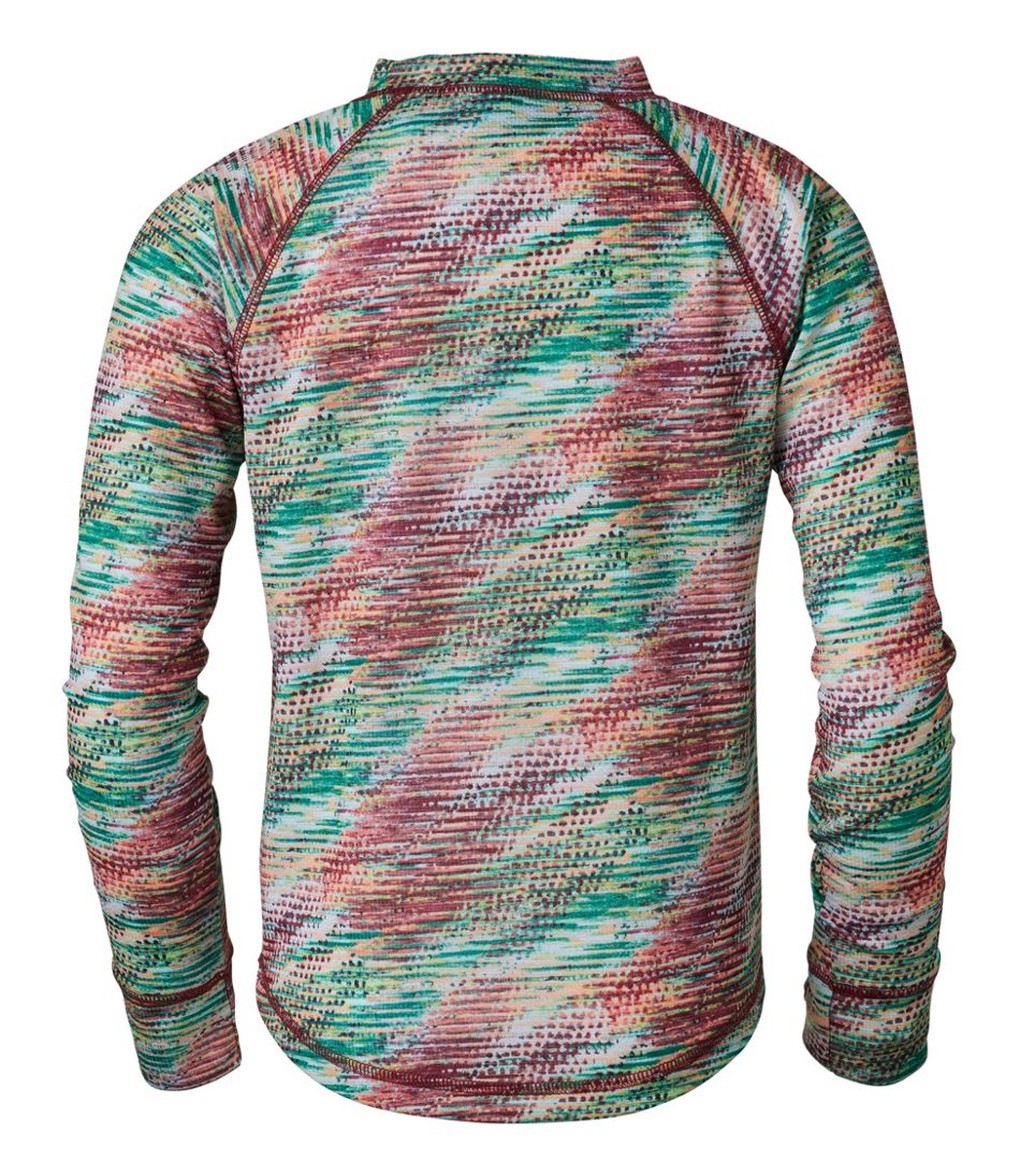 Kids' Wicked Warm Midweight Long Underwear, Top Print - L.L.Bean Featured