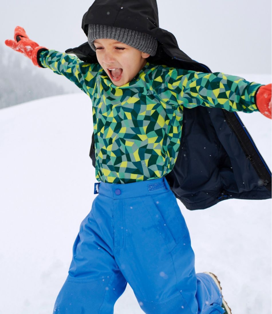Kids' Wicked Warm Midweight Long Underwear, Top Print - L.L.Bean Featured