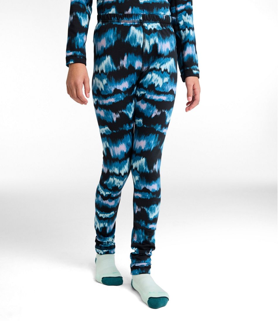 Kids' Wicked Warm Long Underwear, Expedition-Weight Print Pants - L.L.Bean Trending