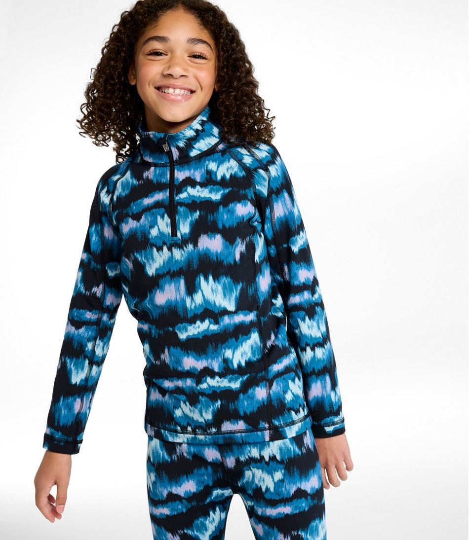 Little Kids' Wicked Warm Long Underwear, Expedition-Weight Print Top - L.L.Bean Recommended