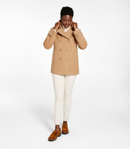 Women's Classic Lambswool Peacoat - L.L.Bean New