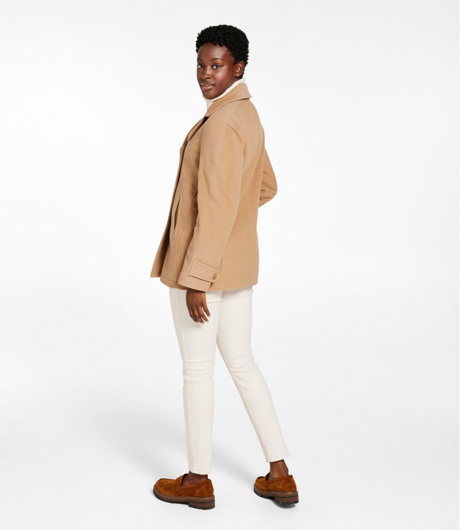 Women's Classic Lambswool Peacoat - L.L.Bean New