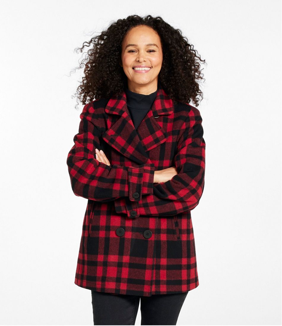 Women's Classic Lambswool Peacoat, Pattern - L.L.Bean Classic