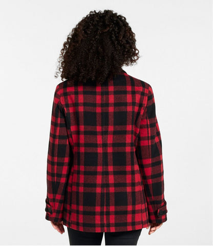 Women's Classic Lambswool Peacoat, Pattern - L.L.Bean Classic
