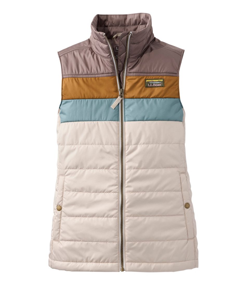 Women's Mountain Classic Puffer Vest, Colorblock - L.L.Bean Popular