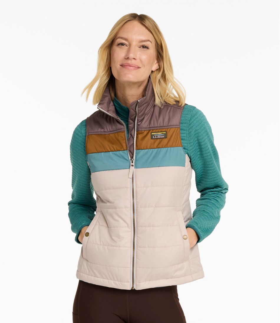 Women's Mountain Classic Puffer Vest, Colorblock - L.L.Bean Popular