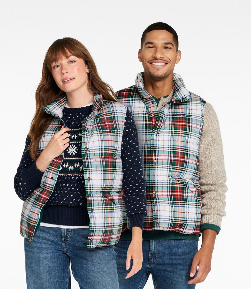 Adults' Bean's Trail Model Down Vest '82, Print - L.L.Bean Classic