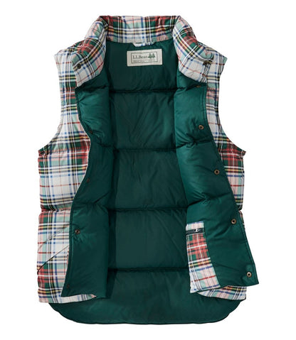 Adults' Bean's Trail Model Down Vest '82, Print - L.L.Bean Classic