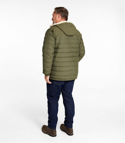 Men's Mountain Classic Down Hooded Jacket, Sherpa-Lined - L.L.Bean Premium
