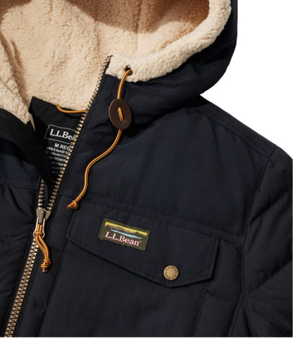 Men's Mountain Classic Down Hooded Jacket, Sherpa-Lined - L.L.Bean Premium