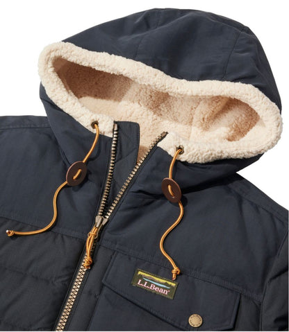 Men's Mountain Classic Down Hooded Jacket, Sherpa-Lined - L.L.Bean Premium