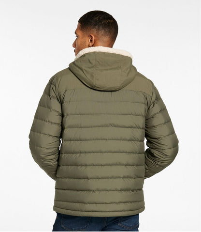 Men's Mountain Classic Down Hooded Jacket, Sherpa-Lined - L.L.Bean Premium