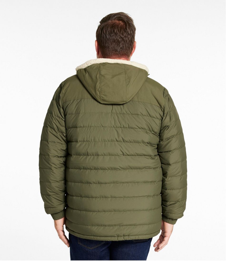 Men's Mountain Classic Down Hooded Jacket, Sherpa-Lined - L.L.Bean Premium