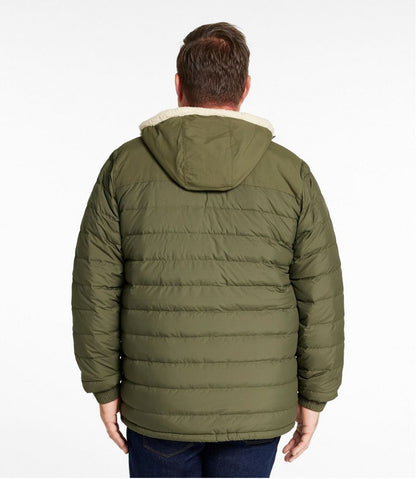 Men's Mountain Classic Down Hooded Jacket, Sherpa-Lined - L.L.Bean Premium