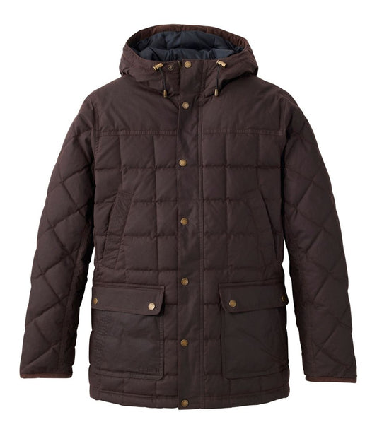 Men's Upcountry Waxed Down Hooded Jacket - L.L.Bean Signature