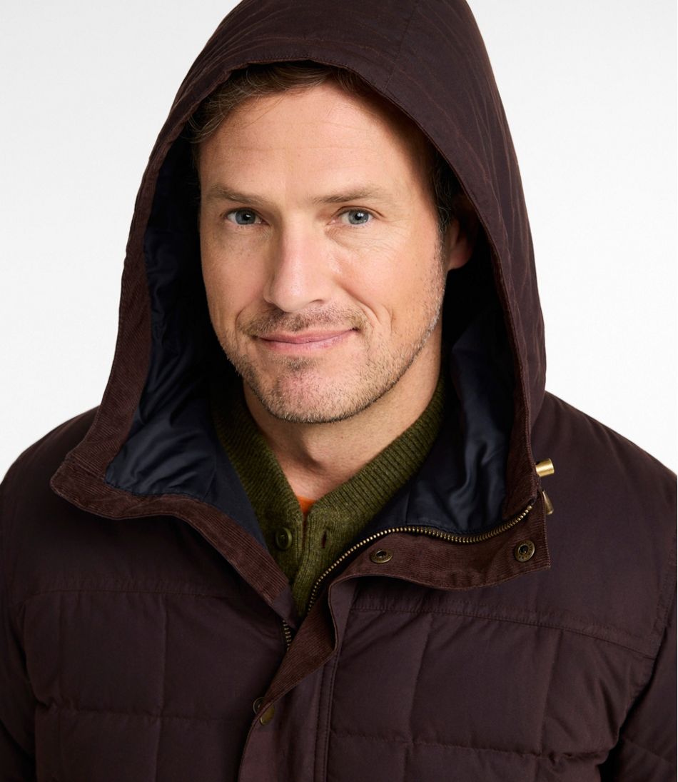 Men's Upcountry Waxed Down Hooded Jacket - L.L.Bean Signature