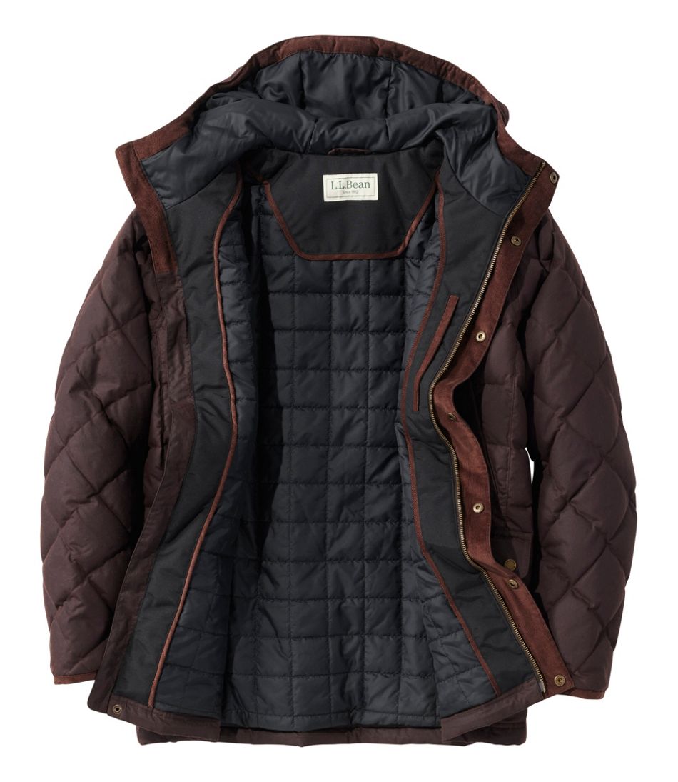 Men's Upcountry Waxed Down Hooded Jacket - L.L.Bean Signature