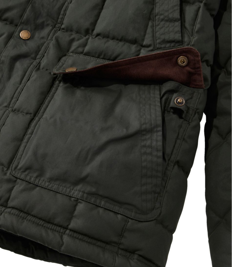 Men's Upcountry Waxed Down Hooded Jacket - L.L.Bean Signature