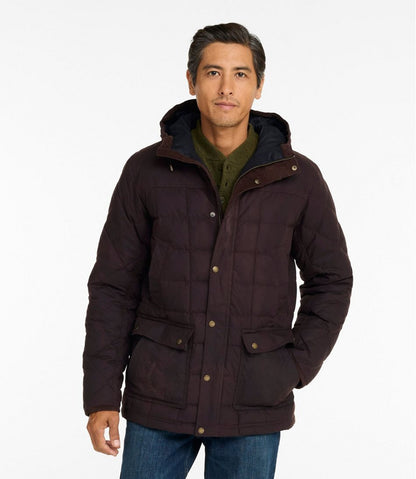 Men's Upcountry Waxed Down Hooded Jacket - L.L.Bean Signature