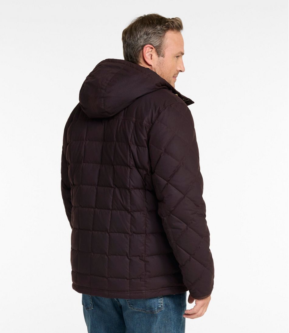 Men's Upcountry Waxed Down Hooded Jacket - L.L.Bean Signature