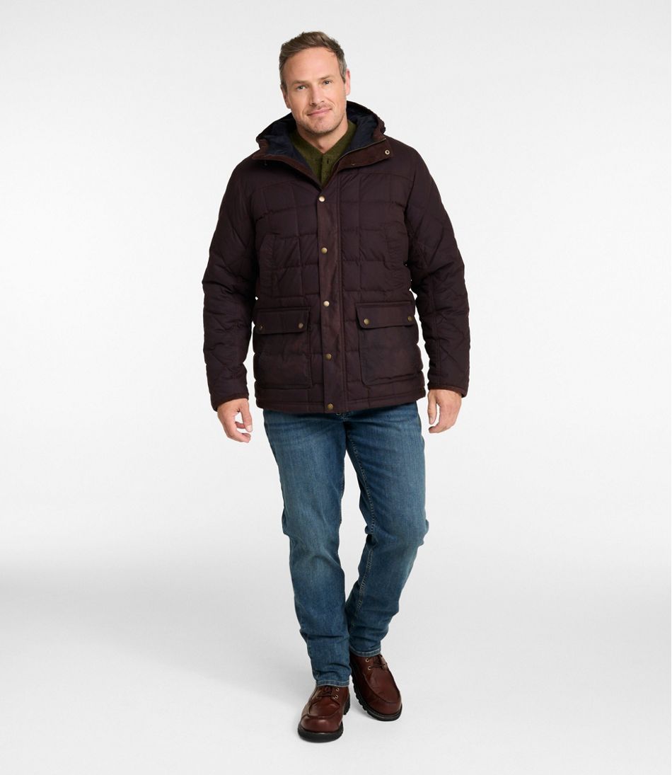 Men's Upcountry Waxed Down Hooded Jacket - L.L.Bean Signature