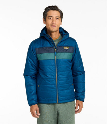 Men's Mountain Classic Puffer Hooded Jacket, Colorblock - L.L.Bean Exclusive