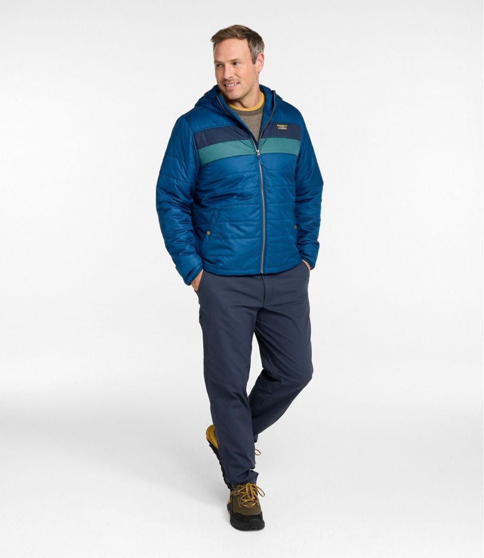 Men's Mountain Classic Puffer Hooded Jacket, Colorblock - L.L.Bean Exclusive