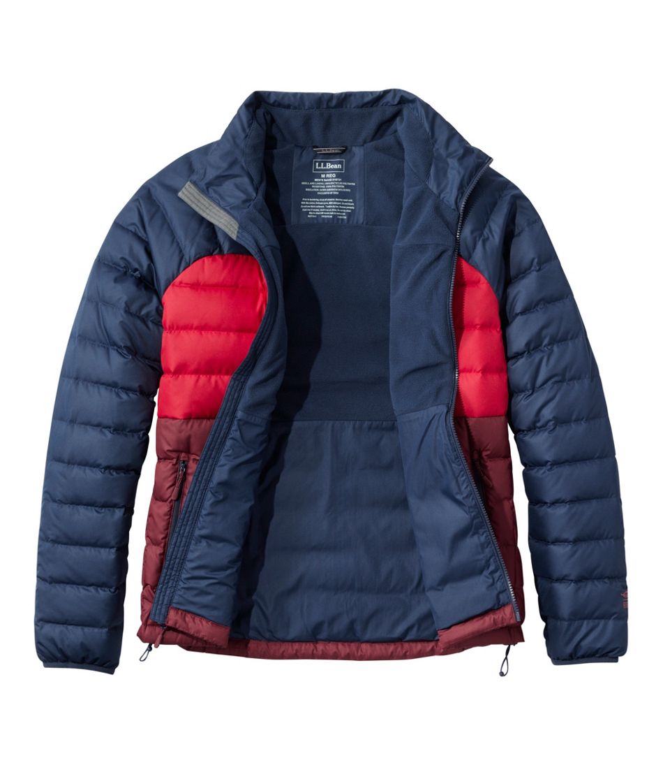 Men's Bean's Down Jacket, Colorblock - L.L.Bean Classic