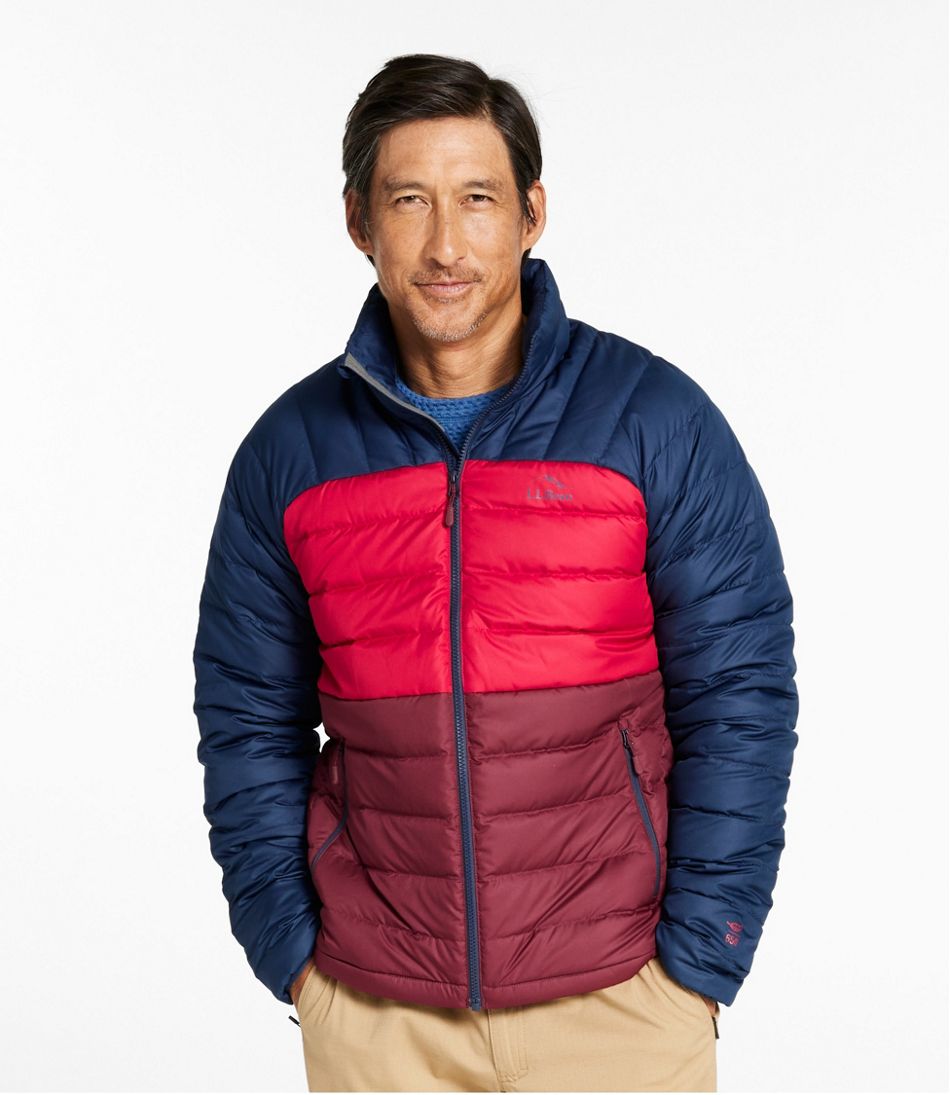 Men's Bean's Down Jacket, Colorblock - L.L.Bean Classic