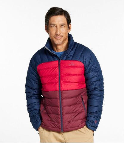 Men's Bean's Down Jacket, Colorblock - L.L.Bean Classic
