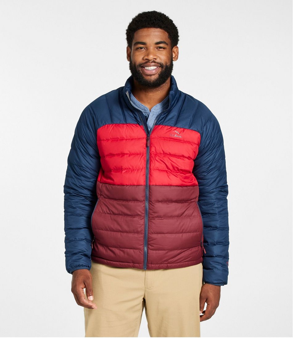 Men's Bean's Down Jacket, Colorblock - L.L.Bean Classic