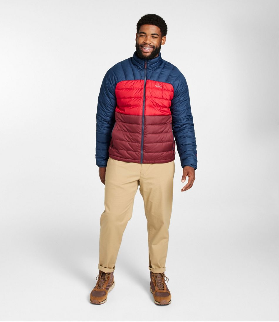 Men's Bean's Down Jacket, Colorblock - L.L.Bean Classic
