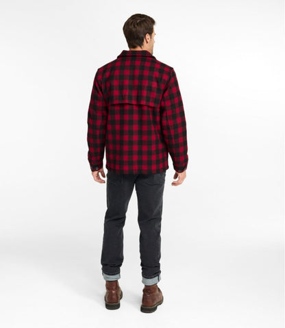 Men's Maine Guide Zip-Front Jac-Shirt with PrimaLoft, Plaid - L.L.Bean Value