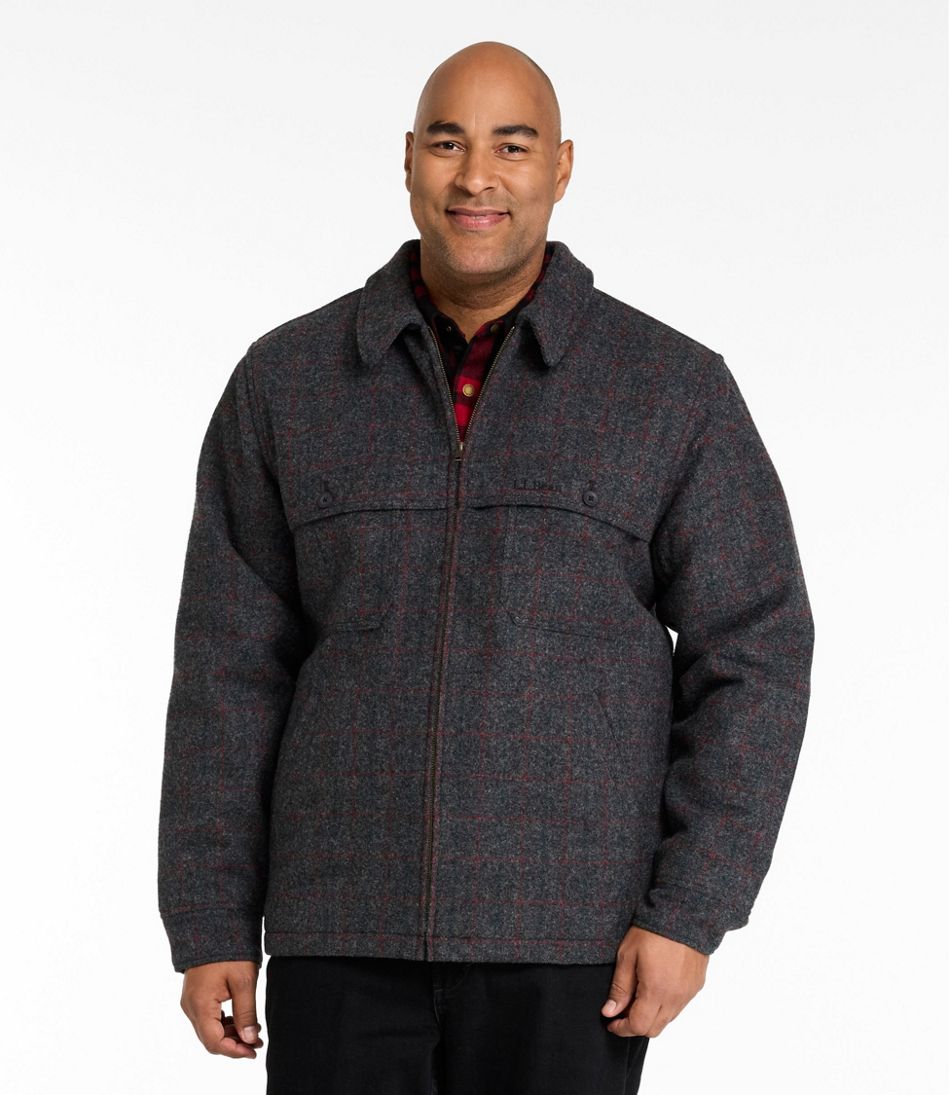 Men's Maine Guide Zip-Front Jac-Shirt with PrimaLoft, Plaid - L.L.Bean Value