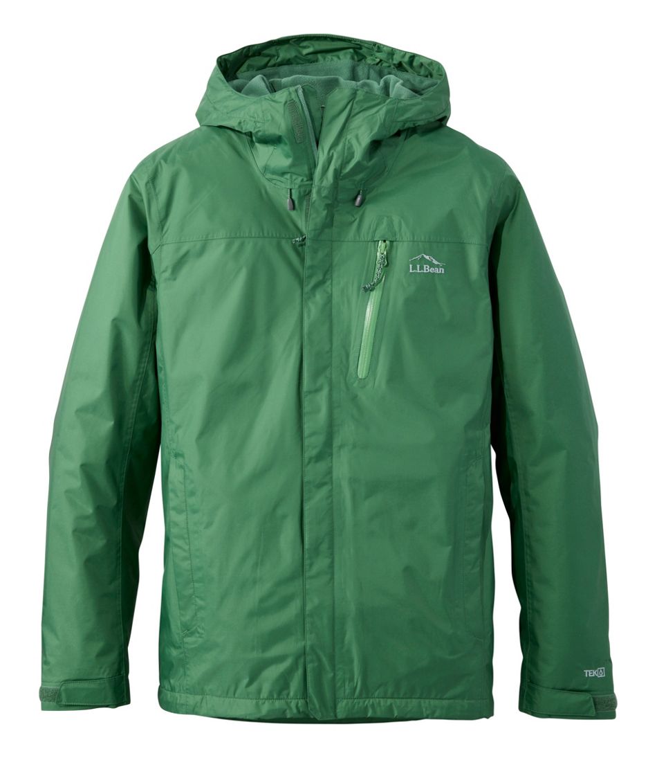 Men's Trail Model Rain Jacket, Fleece-Lined - L.L.Bean Popular