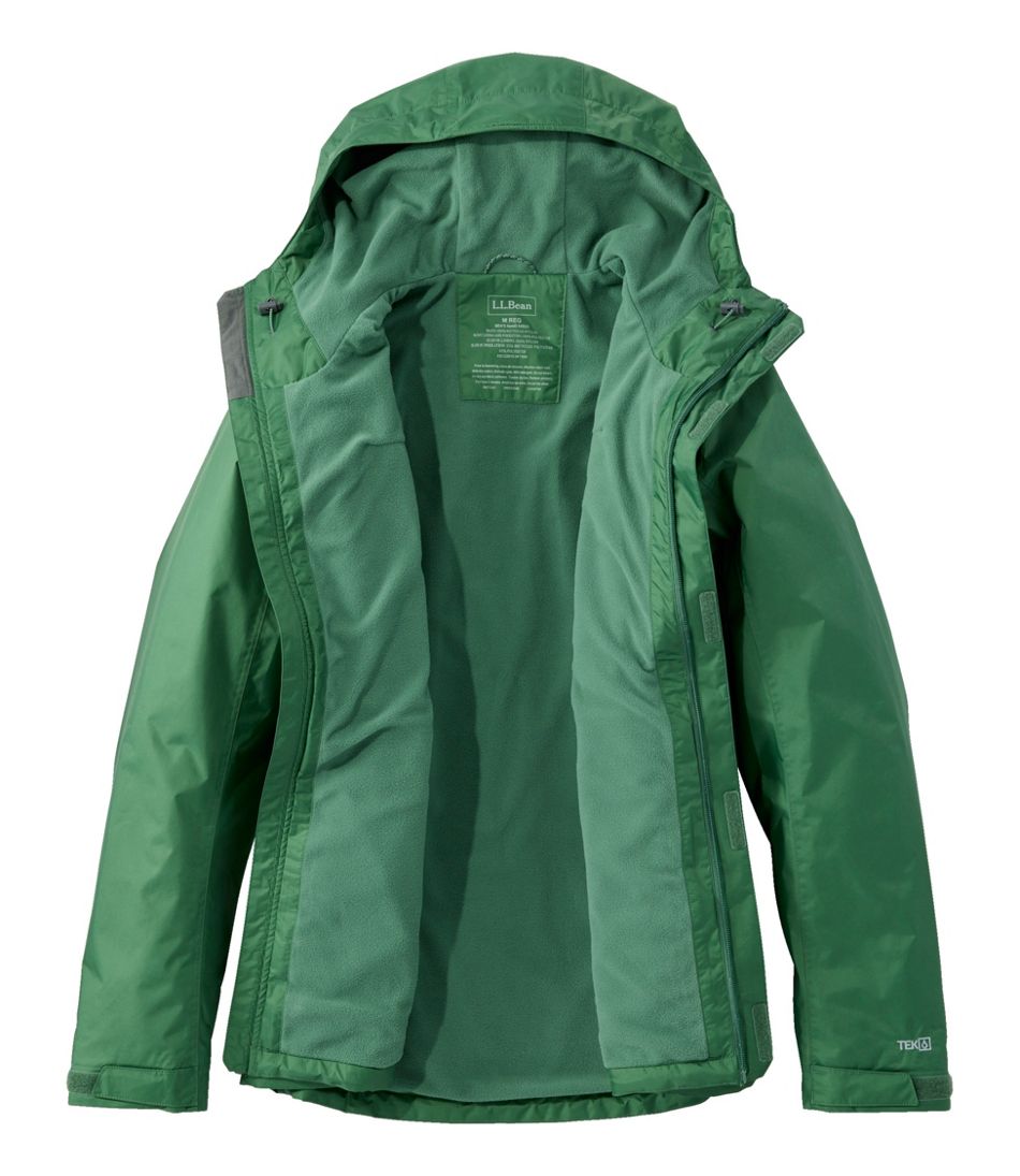 Men's Trail Model Rain Jacket, Fleece-Lined - L.L.Bean Popular