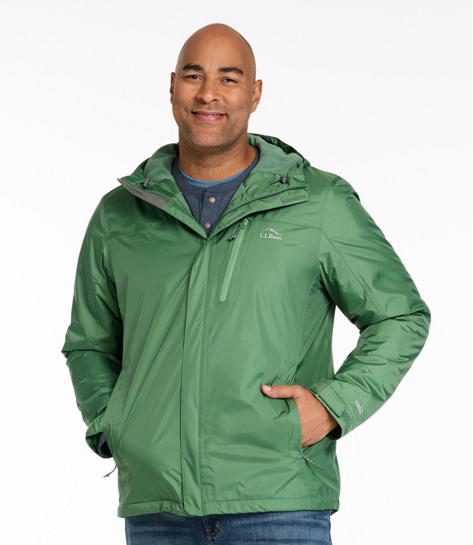 Men's Trail Model Rain Jacket, Fleece-Lined - L.L.Bean Popular