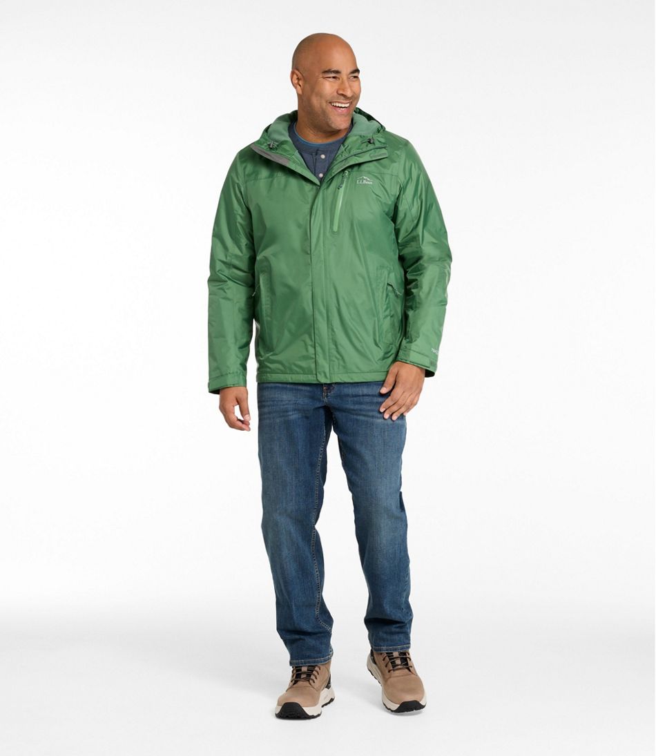 Men's Trail Model Rain Jacket, Fleece-Lined - L.L.Bean Popular