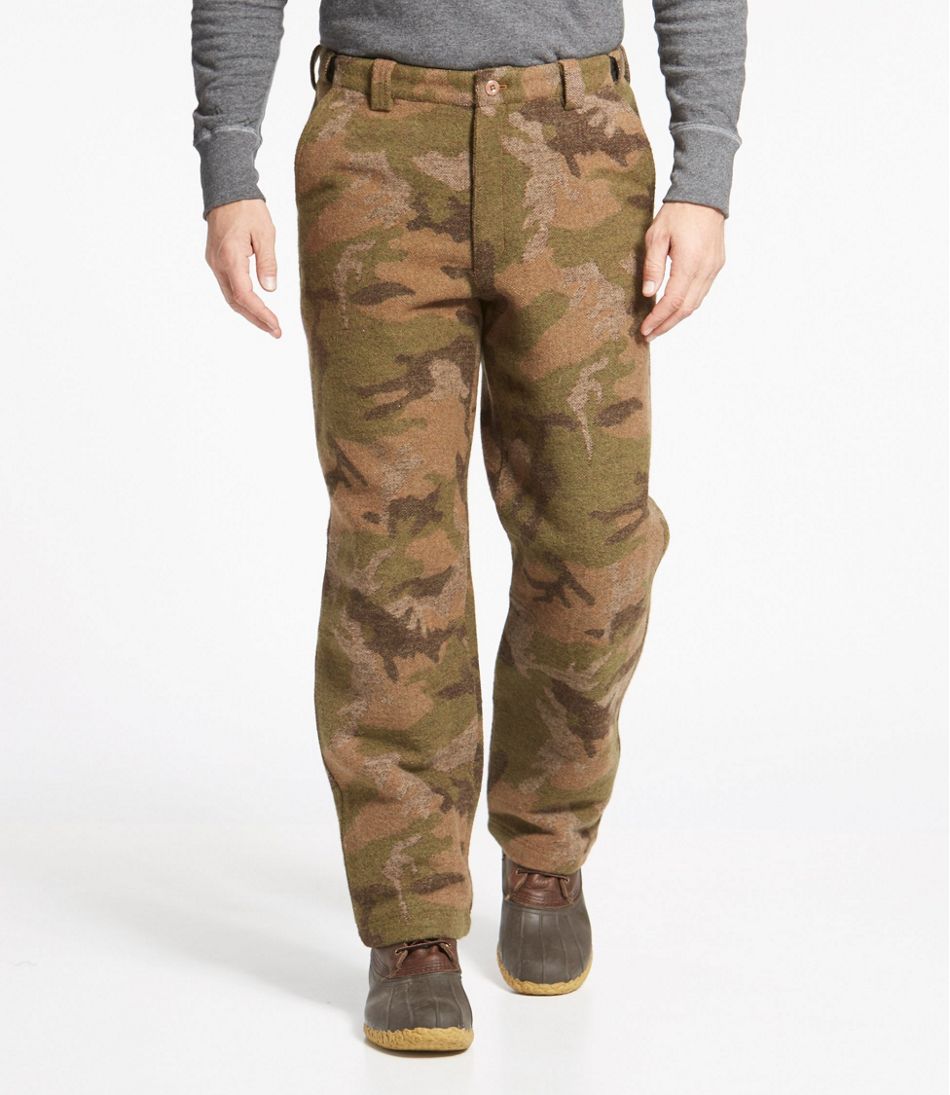 Men's Maine Guide Wool Pants with PrimaLoft, Camouflage - L.L.Bean Value